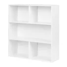 Tárolópolc, ModernHome S-20-W, 3 szintes, 87 x 87 x 24 cm, fehér, laminált forgácslap, karcálló, 10 kg/polc teherbírás
