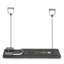 Pilates deszka, ModernHome GB-PL-01, 106 x 41 x 3 cm, összecsukható, LCD kijelző, expander szalagokkal, fekvőtámasz fogantyúkkal