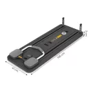 Pilates deszka, ModernHome GB-PL-01, 106 x 41 x 3 cm, összecsukható, LCD kijelző, expander szalagokkal, fekvőtámasz fogantyúkkal