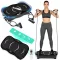 Vibrációs tréner, MOVEPRO GB-CF002S, 180 W, fekete, 120 kg teherbírás, távirányítóval, gumikötelekkel