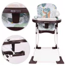 Etetőszék, ECOTOYS HC301-2401, összecsukható, állítható, 3 pontos öv, tálcán játékokkal, acél váz, levehető huzat, lábtartó, teherbírás: 15 kg
