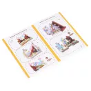 Mágneses építőkocka készlet, MULTISTORE HC740669, 160 db, 20 x 20 x 20 mm, színes, műanyag, sablonokkal, 3 éves kortól