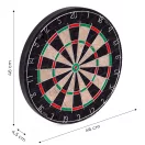 Dartstábla, Multistore AP-301, átmérő: 46 cm, 6 db darts + komplett rögzítőkészlet