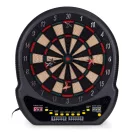 Elektronikus dartstábla, Multistore AP-400, átmérő: 48 cm, 27 játékmód, 202 variáció, 2 LCD kijelző, 8 játékosig, 12 db darts + póthegyek