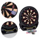 Elektronikus dartstábla, Multistore AP-400, átmérő: 48 cm, 27 játékmód, 202 variáció, 2 LCD kijelző, 8 játékosig, 12 db darts + póthegyek