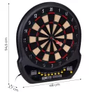 Elektronikus dartstábla, Multistore AP-400, átmérő: 48 cm, 27 játékmód, 202 variáció, 2 LCD kijelző, 8 játékosig, 12 db darts + póthegyek