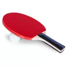 Pingpong készlet, Multistore AL-304, 2 ütő + 3 labda, ergonomikus markolat, csúszásgátló bevonat, műanyag tok, fa és gumi, labdaátmérő 4 cm, kezdőknek és haladóknak