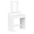 Sminkasztal, ModernHome ZDT-01, 80 x 41 x 146 cm, 9 db LED, tükör, 2 fiók, 3 polc, laminált bútorlap