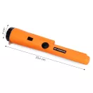 Fémdetektor, Multistore GP-Pointer, kézi, IP66 vízálló, 360° érzékelés, beépített LED lámpa, hang- és rezgőjelzés, tok és csuklópánt, elemes (1 db 9V, nem tartozék)