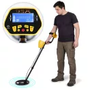 Fémdetektor, Multistore GC-1028, 96,5–120,5 cm, 21,5 cm vízálló keresőfej, LCD kijelző, 3 beállítás, pontkereső, érzékenység- és hangerőszabályzás, elemes (2 db 9V, nem tartozék)