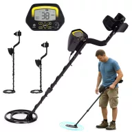   Fémdetektor, Multistore GC-1032, 96,5-116,5 cm, 24,5 cm vízálló keresőfej, LCD kijelző, 3 beállítás, numerikus célazonosítás 0–99, elemes (2 db 9V, nem tartozék)