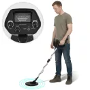 Fémdetektor, Multistore GC-1016A, 60-89 cm, 16,5 cm vízálló keresőfej, analóg kijelző, hangjelzés, 2 beállítás, elemes (2 db 9V - nem tartozék)