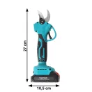 Akkumulátoros metszőolló, Bauerkraft H-605, kék, 2 x 21 V 1,5 Ah Li-Ion, 600 W, maximum 30 mm vastagságig, kétfokozatú vágás, biztonsági zár, koffer és tartozékok, akkumulátorral és töltővel
