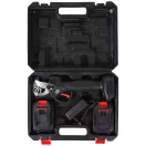 Akkumulátoros metszőolló, Bauerkraft H-604, fekete, 2 x 21 V 1,5 Ah Li-Ion, 600 W, maximum 30 mm vastagságig, kétfokozatú vágás, biztonsági zár, koffer és tartozékok, akkumulátorral és töltővel