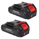 Akkumulátoros metszőolló, Bauerkraft H-601, piros, 2 x 21 V 1,5 Ah Li-Ion, 600 W, maximum 30 mm vastagságig, kétfokozatú vágás, biztonsági zár, koffer és tartozékok, akkumulátorral és töltővel