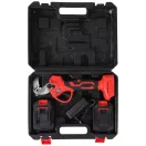 Akkumulátoros metszőolló, Bauerkraft H-601, piros, 2 x 21 V 1,5 Ah Li-Ion, 600 W, maximum 30 mm vastagságig, kétfokozatú vágás, biztonsági zár, koffer és tartozékok, akkumulátorral és töltővel