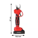 Akkumulátoros metszőolló, Bauerkraft H-601, piros, 2 x 21 V 1,5 Ah Li-Ion, 600 W, maximum 30 mm vastagságig, kétfokozatú vágás, biztonsági zár, koffer és tartozékok, akkumulátorral és töltővel