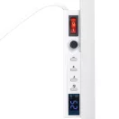 Elektromos fűtőpanel, Bauerkraft H-099, fehér, 600 W, 100 x 60 cm, infravörös, WiFi (Tuya) és távirányító, beépített termosztát, falra/mennyezetre szerelhető