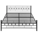 Fém ágykeret, ModernHome DNYSF404B, 160 x 200, fekete, fém, beépített léces ágyrács, fejtámla, 200 kg teherbírás