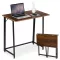Íróasztal, ModernHome TH-FD-15, 80 x 45 x 76 cm, Loft stílus, fa és fém anyagból, összecsukható, állítható szintezőtalpak, teherbírás: 80 kg