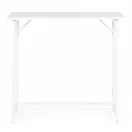 Íróasztal, ModernHome TH-FD-5, 80 x 45 x 76 cm, fehér, fa és fém anyagból, összecsukható, állítható szintezőtalpak, teherbírás: 80 kg