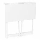 Íróasztal, ModernHome TH-FD-5, 80 x 45 x 76 cm, fehér, fa és fém anyagból, összecsukható, állítható szintezőtalpak, teherbírás: 80 kg