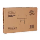 Laptopasztal, ModernHome TH-LD-5, fehér, 60 x 40 cm, 65,5–89 cm állítható magasság, kerekes, fékezhető görgők, fa és fém anyagból, teherbírás: 30 kg