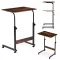 Laptopasztal, ModernHome TH-LD-7-16, antik dió, 60 x 40 cm, 65,5–89 cm állítható magasság, kerekes, fékezhető görgők, fa és fém anyagból, teherbírás: 30 kg
