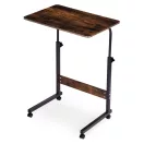 Laptopasztal, ModernHome TH-LD-7-16, antik dió, 60 x 40 cm, 65,5–89 cm állítható magasság, kerekes, fékezhető görgők, fa és fém anyagból, teherbírás: 30 kg