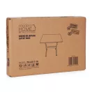 Laptopasztal, ModernHome TH-LD-7-16, antik dió, 60 x 40 cm, 65,5–89 cm állítható magasság, kerekes, fékezhető görgők, fa és fém anyagból, teherbírás: 30 kg