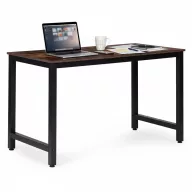   Íróasztal, ModernHome TH-RD-7-16, antik dió, 120 x 60 x 75 cm, fa és fém anyagból, állítható szintezőtalpak, teherbírás: 100 kg