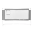 Leesésgátló ágykorlát, ECOTOYS SG-030D-GY, szürke/fehér, 157 x 64-95 cm, acél váz, légáteresztő háló, biztonsági zár, leengedhető, zsebes tároló, állítható magasság