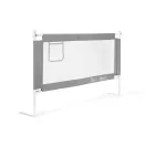 Leesésgátló ágykorlát, ECOTOYS SG-030D-GY, szürke/fehér, 157 x 64-95 cm, acél váz, légáteresztő háló, biztonsági zár, leengedhető, zsebes tároló, állítható magasság