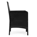 Kerti szék, MultiGarden DNLJA-002-1, fekete, 54 x 57 x 84 cm, rattan hatású, párnával, műanyag, poliészter 160 g/m2, teherbírás: 150 kg, 2 db-os szett