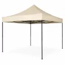 Kerti pavilon, MultiGarden PAW-FG-3X3-3, bézs, 3 x 3 m, fém vázzal, UV-álló és esőálló PE ponyva, 3,13 m állítható magassággal, hordtáskával