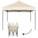 Kerti pavilon, MultiGarden PAW-FG-3X3-3, bézs, 3 x 3 m, fém vázzal, UV-álló és esőálló PE ponyva, 3,13 m állítható magassággal, hordtáskával