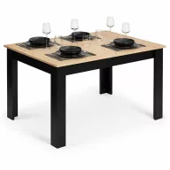   Étkezőasztal, ModernHome TH-KT-16-1, 120 x 80 cm, téglalap alakú, magasság: 75 cm, MDF lábak, MDF asztallap, csúszásgátló talpak, teherbírás: 100 kg