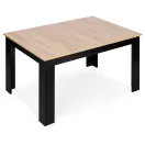 Étkezőasztal, ModernHome TH-KT-16-1, 120 x 80 cm, téglalap alakú, magasság: 75 cm, MDF lábak, MDF asztallap, csúszásgátló talpak, teherbírás: 100 kg