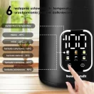 Vízforraló, Bauerkraft H-675, 1700 ml, fekete, 1500 W, érintőpaneles hőfokbeállítás, 360°-os talp, szárazonforrás elleni védelem, automatikus kikapcsolás, duplafalú