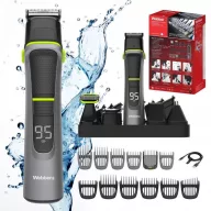   Akkumulátoros univerzális vágó, Webber 05GK1400, 14 az 1-ben, acél penge, 1-7 mm, LED kijelző, Li-Ion 1200 mAh, USB töltés, multigroomer