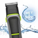 Akkumulátoros univerzális vágó, Webber 05GK1400, 14 az 1-ben, acél penge, 1-7 mm, LED kijelző, Li-Ion 1200 mAh, USB töltés, multigroomer