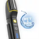 Akkumulátoros univerzális vágó, Webber 05BG600, 8 az 1-ben, acél penge, 3-25 mm, LED kijelző, Li-Ion 500 mAh, USB-C töltés, multigroomer