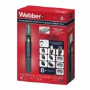 Akkumulátoros univerzális vágó, Webber 05BG600, 8 az 1-ben, acél penge, 3-25 mm, LED kijelző, Li-Ion 500 mAh, USB-C töltés, multigroomer