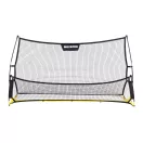 Visszapattanó futball edzőháló, MOVEPRO JSP-DS8030, 220 x 120 cm, fekete, kétoldalas, 2 az 1-ben, fém váz, rögzítővel