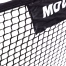 Visszapattanó futball edzőháló, MOVEPRO JSP-DS8030, 220 x 120 cm, fekete, kétoldalas, 2 az 1-ben, fém váz, rögzítővel