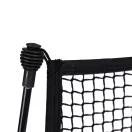 Visszapattanó futball edzőháló, MOVEPRO JSP-DS8030, 220 x 120 cm, fekete, kétoldalas, 2 az 1-ben, fém váz, rögzítővel