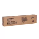 Visszapattanó futball edzőháló, MOVEPRO JSP-DS8030, 220 x 120 cm, fekete, kétoldalas, 2 az 1-ben, fém váz, rögzítővel