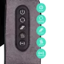 Nyak- és hátmasszírozó, KADEN XB-8082S, shiatsu masszázs, forgó masszázsfejek, öv formájú, fűtés funkció, 24 W