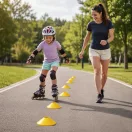 Koordinációs létra, Movepro MXW170406, 600 cm, agilitásfejlesztő, gyorsasági és lábmunkagyakorlatokhoz, jelzőkúpokkal, hordtáskával
