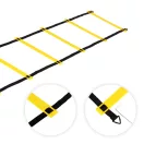Koordinációs létra, Movepro MXW170406, 600 cm, agilitásfejlesztő, gyorsasági és lábmunkagyakorlatokhoz, jelzőkúpokkal, hordtáskával